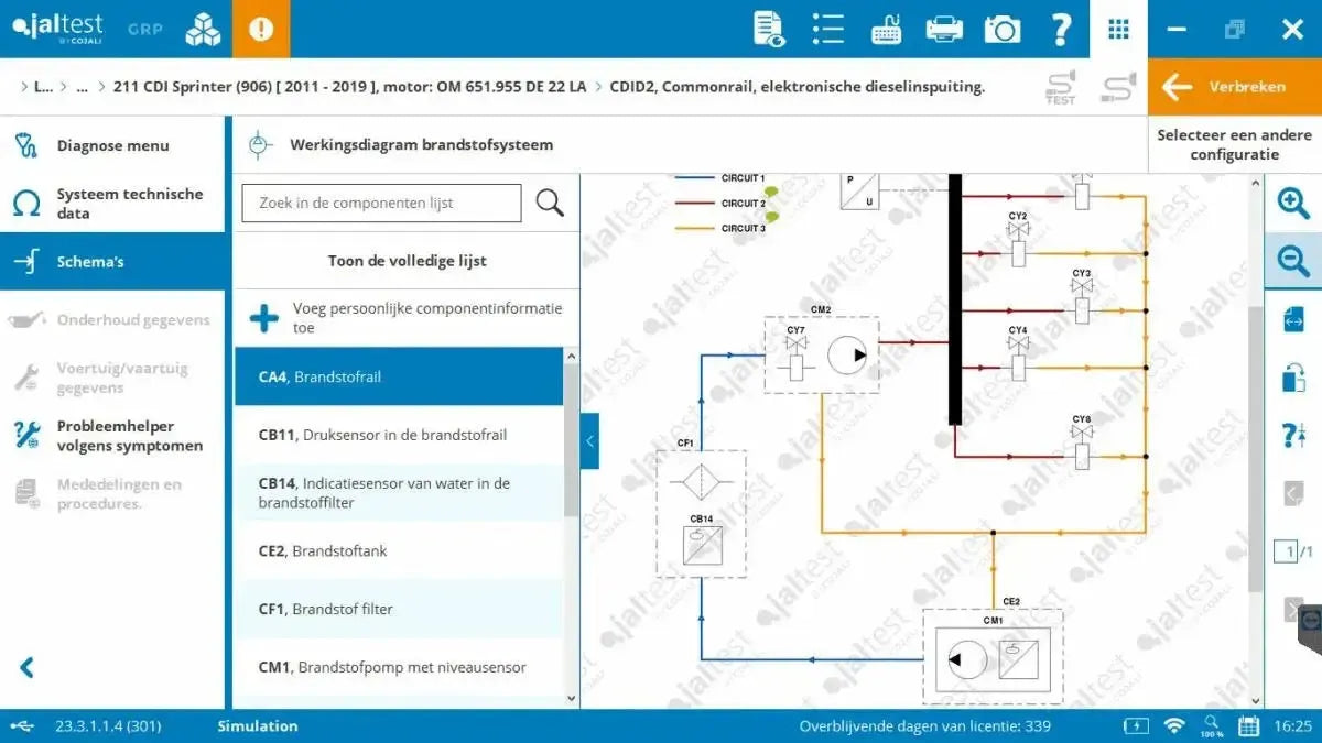 Jaltest VUL (Véhicule Utilitaire Léger) Appareil de diagnostic