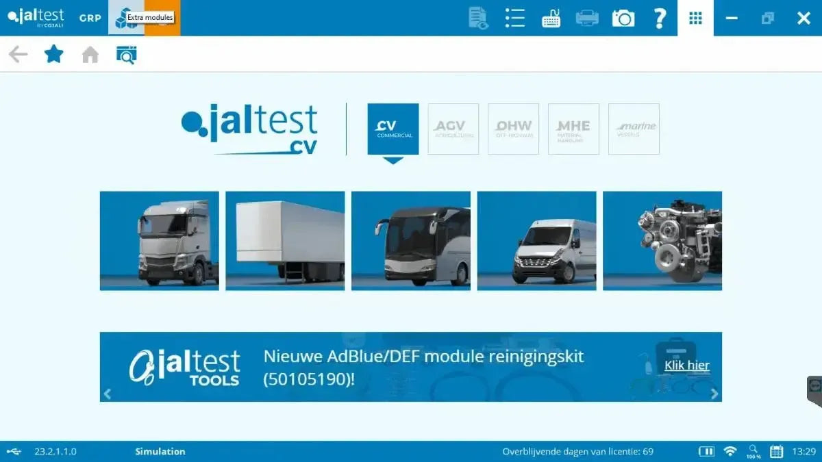 Jaltest VUL (Véhicule Utilitaire Léger) Appareil de diagnostic