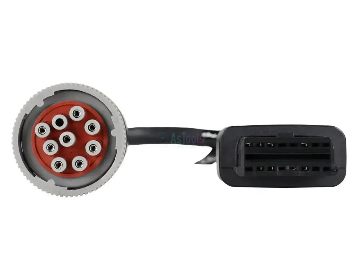 Jaltest (JDC505A) | CAT/Perkins 9 broches OBD - 16 broches OBD2 Câble adaptateur | Moteur à combustion