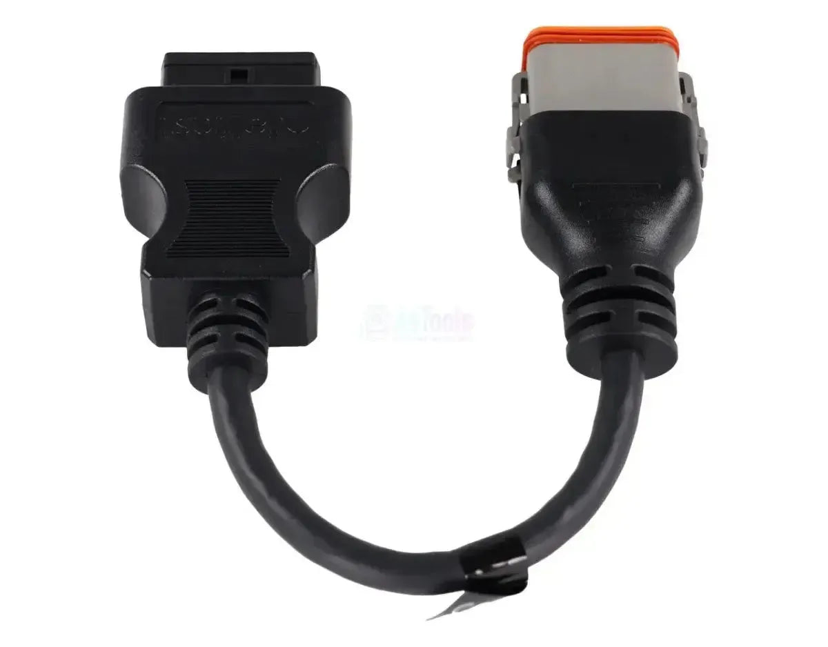 Jaltest (JDC536A) | Câble adaptateur Komatsu 12 broches OBD – 16 broches OBD2 | Machine tout-terrain et de construction