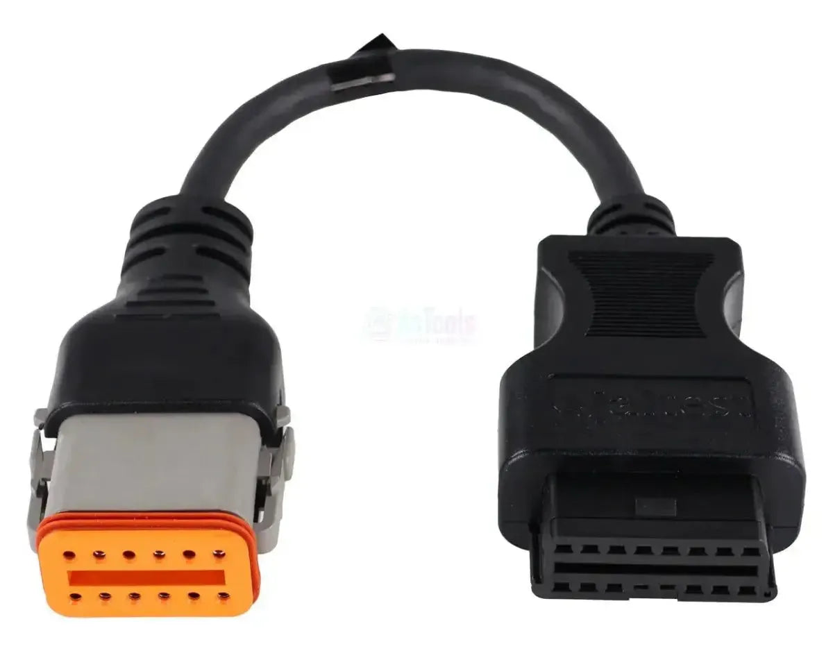Jaltest (JDC536A) | Câble adaptateur Komatsu 12 broches OBD – 16 broches OBD2 | Machine tout-terrain et de construction