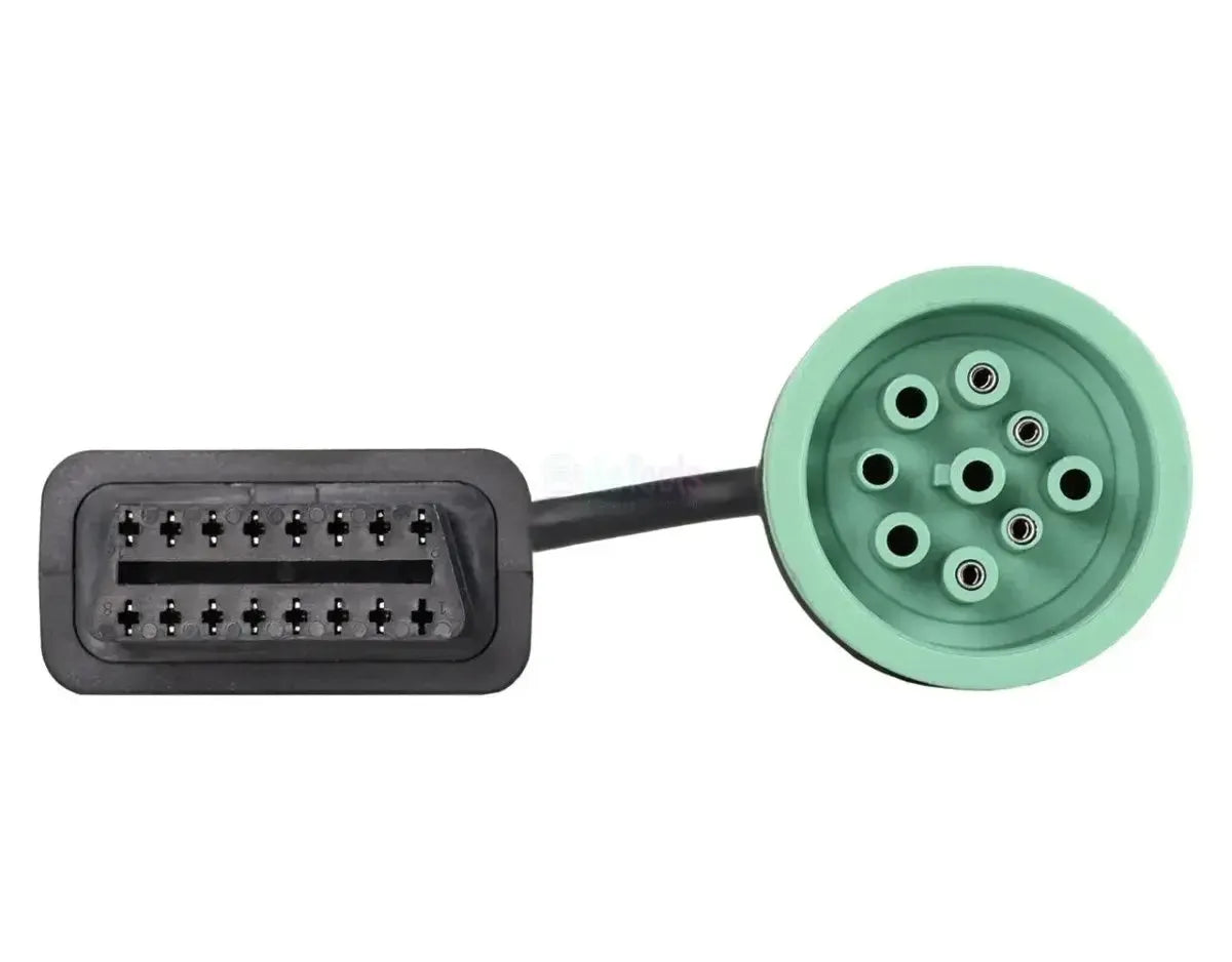 Jaltest (JDC542A) | Liebherr Câble adaptateur 9 broches OBD - 16 broches OBD2 | Moteur à combustion