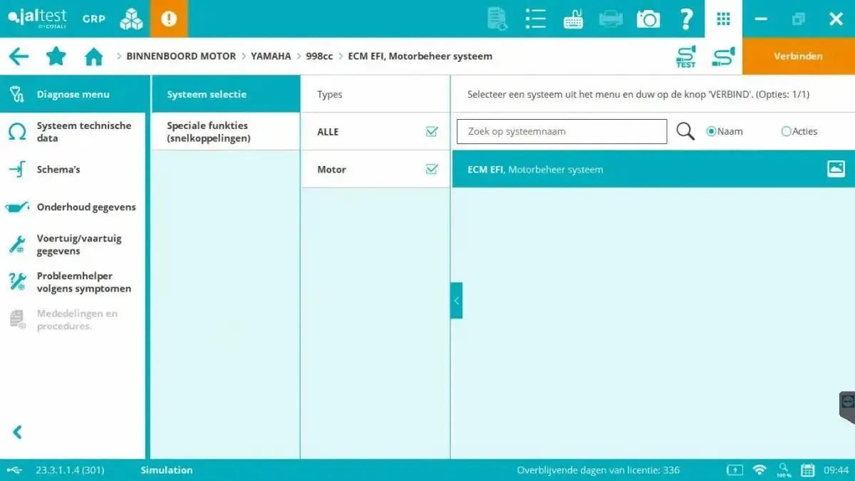 Jaltest Marine (Binnenboord) Appareil de diagnostic