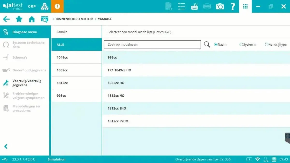 Jaltest Marine (Binnenboord) Appareil de diagnostic