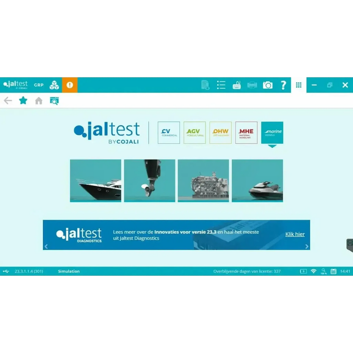 Jaltest Marine (Hors-bord) Appareil de diagnostic