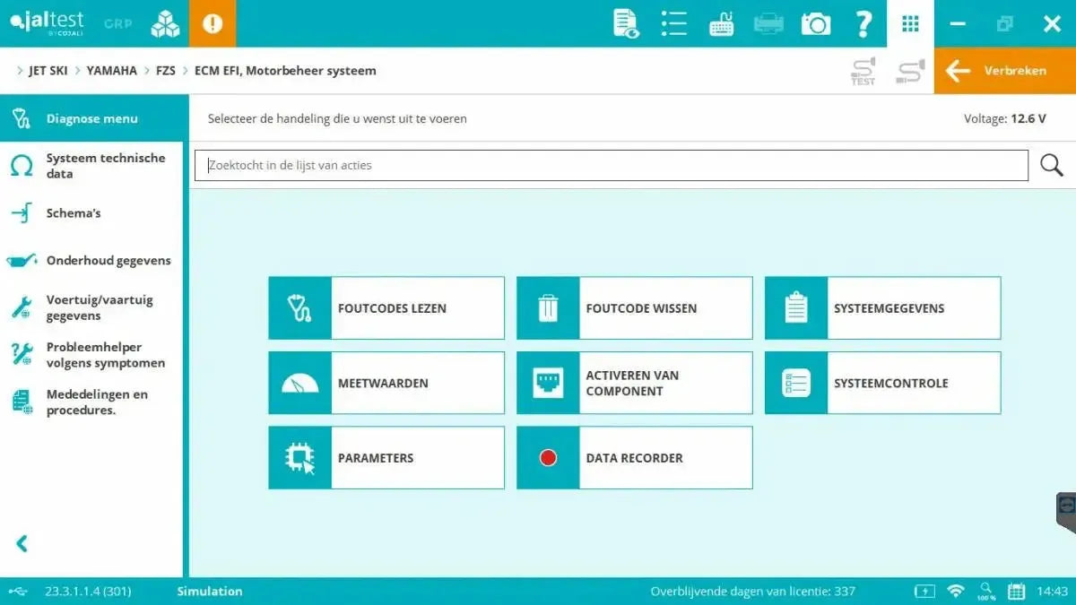 Jaltest Marine (Complet) Appareil de diagnostic