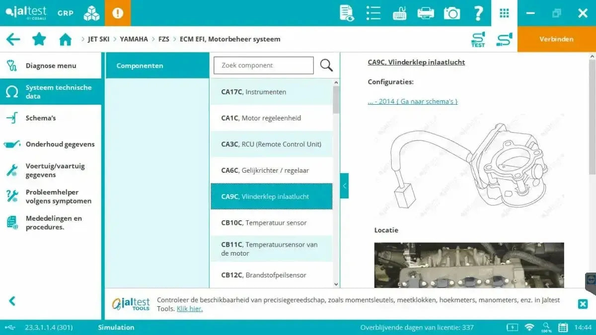 Jaltest Marine (Complet) Appareil de diagnostic