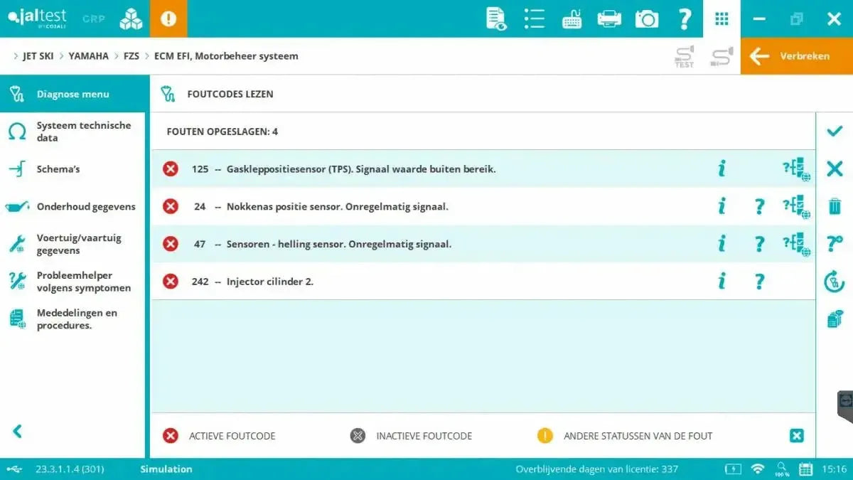 Jaltest Marine (Complet) Appareil de diagnostic