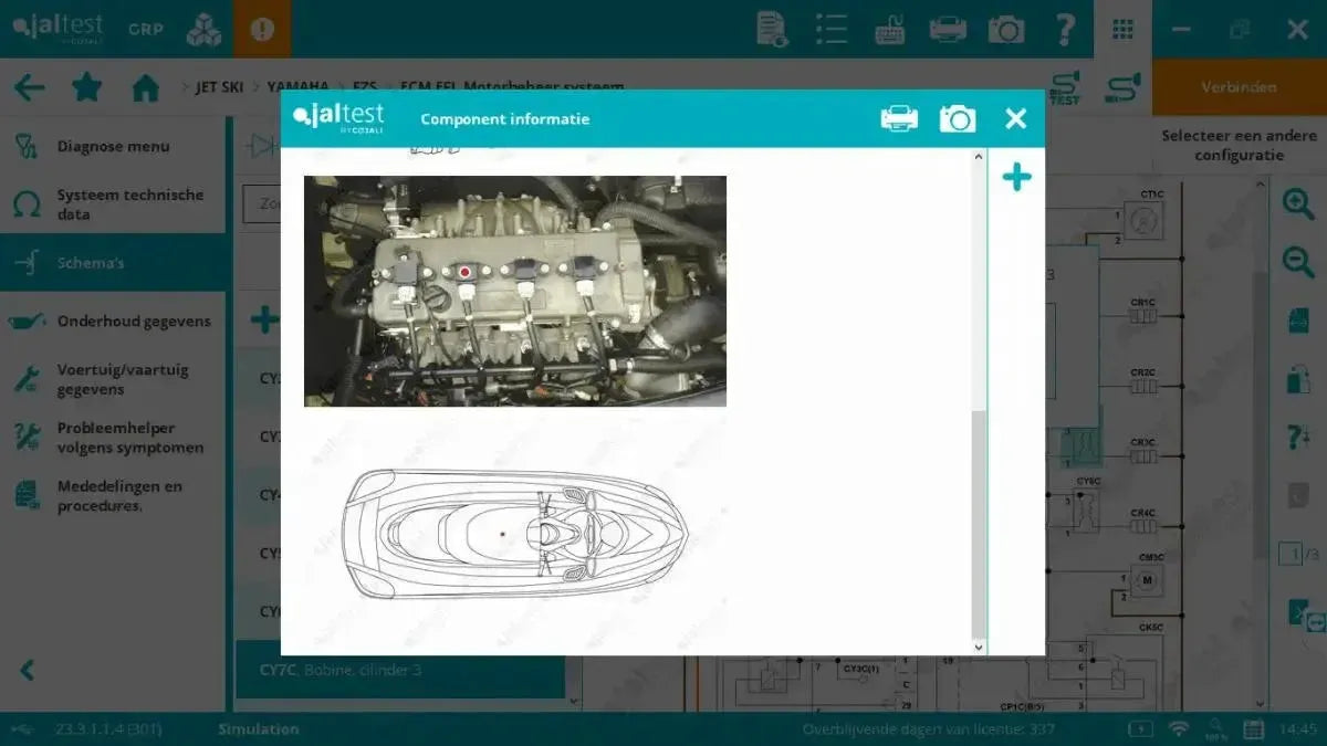 Jaltest Marine (Jetski) Appareil de diagnostic