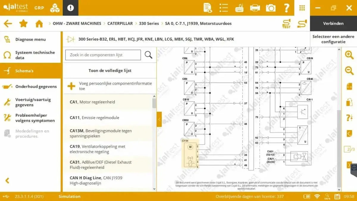 Jaltest Balayeuses Appareil de diagnostic