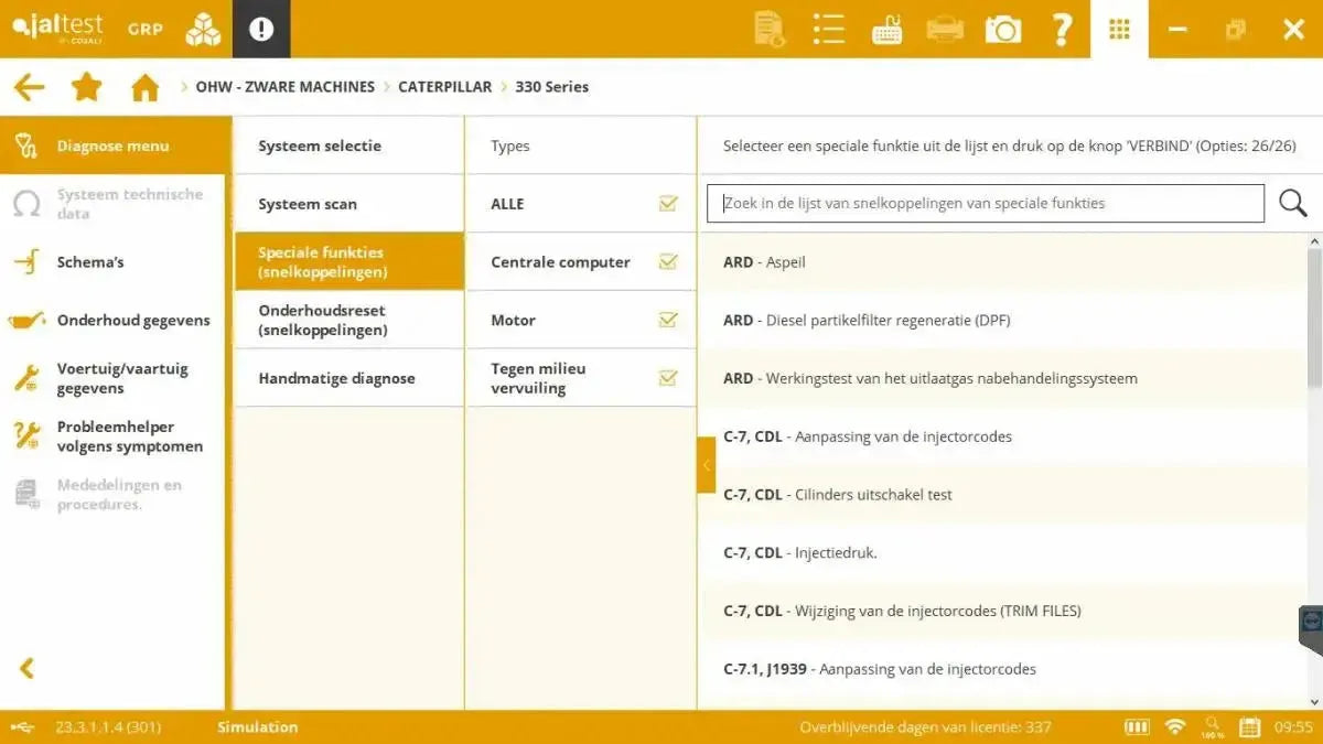 Jaltest Balayeuses Appareil de diagnostic