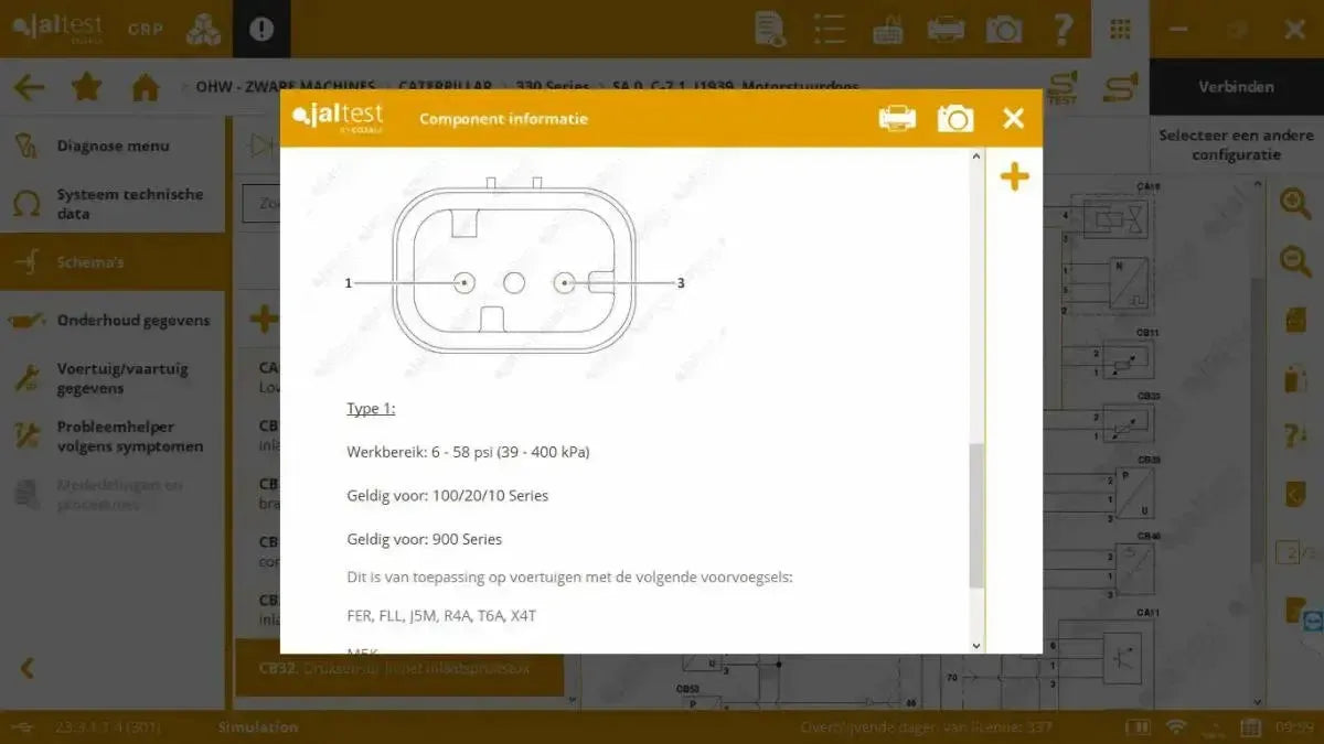 Jaltest Balayeuses Appareil de diagnostic