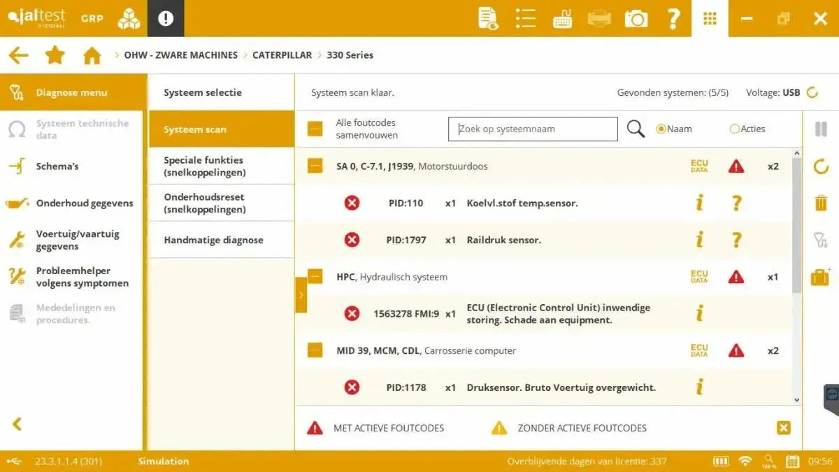 Jaltest Balayeuses Appareil de diagnostic