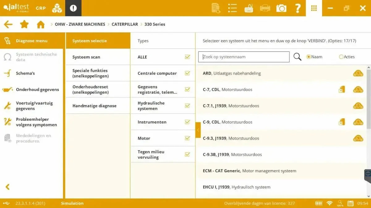 Jaltest OHW (hors route) Appareil de diagnostic