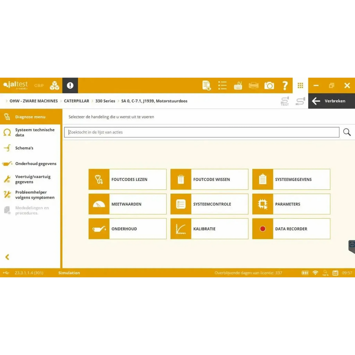 Jaltest OHW (hors route) Appareil de diagnostic