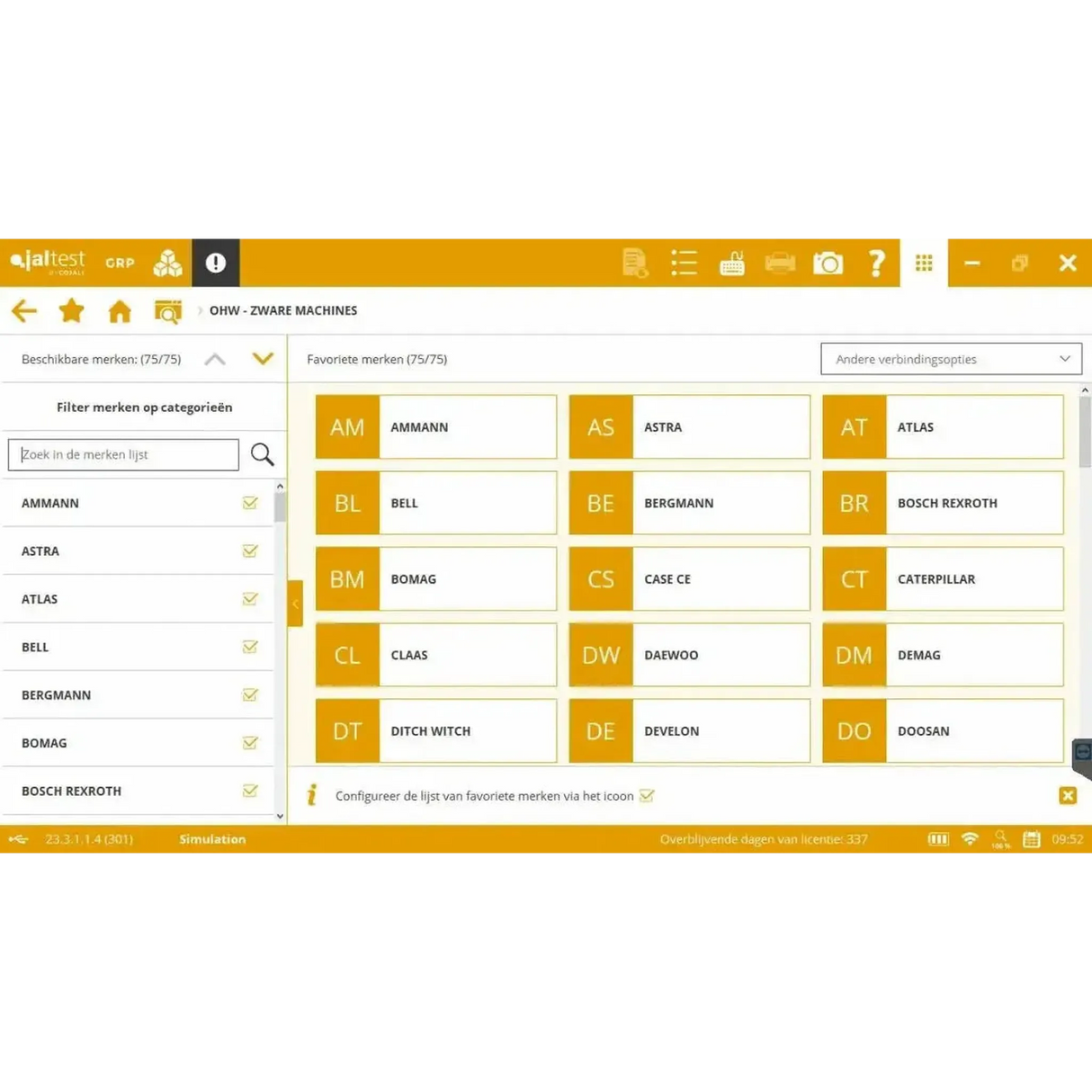 Jaltest OHW (hors route) Appareil de diagnostic