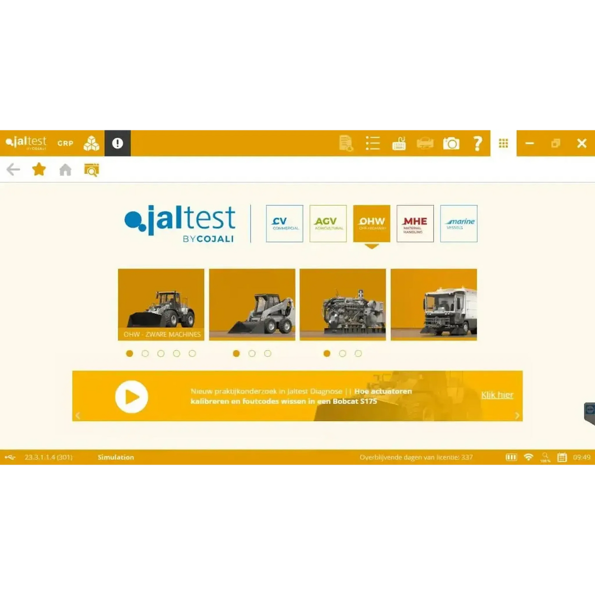 Jaltest OHW (hors route) Appareil de diagnostic