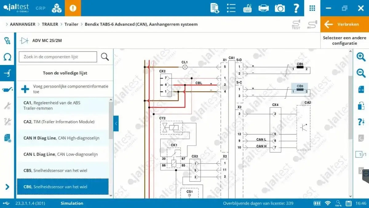 Jaltest Remorque Appareil de diagnostic
