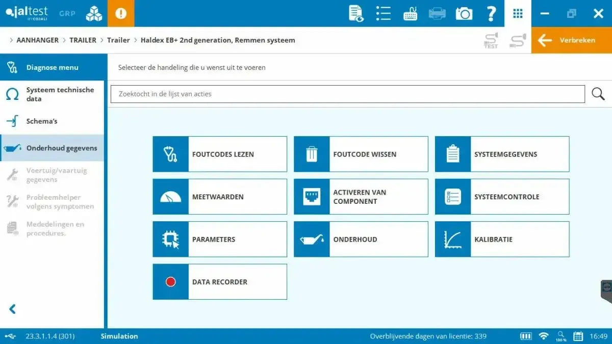Jaltest Remorque Appareil de diagnostic