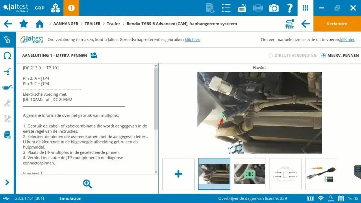 Jaltest Remorque Appareil de diagnostic