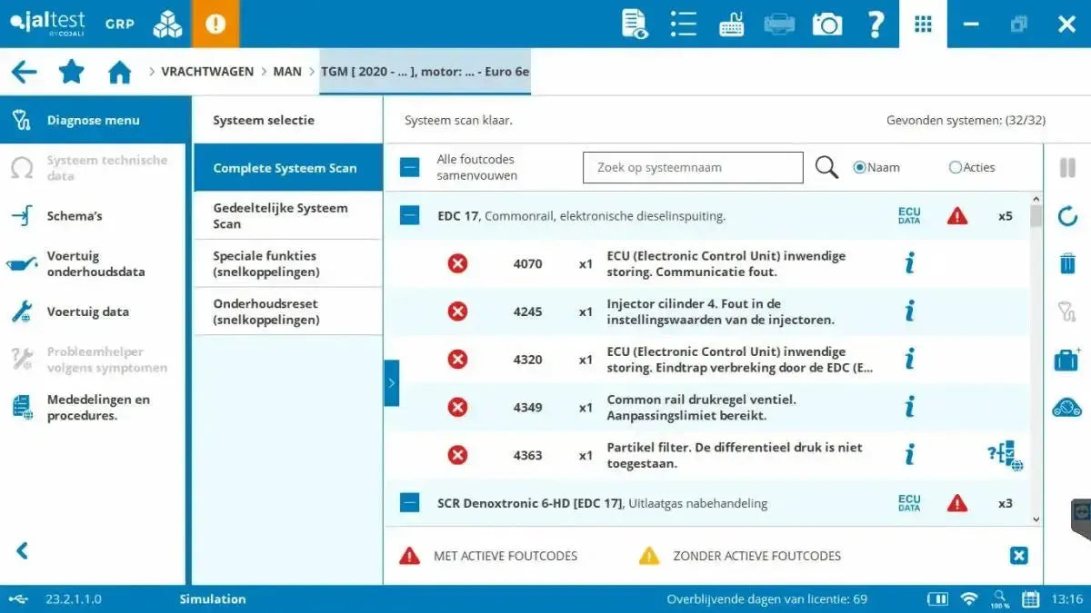 Jaltest Camion Appareil de diagnostic