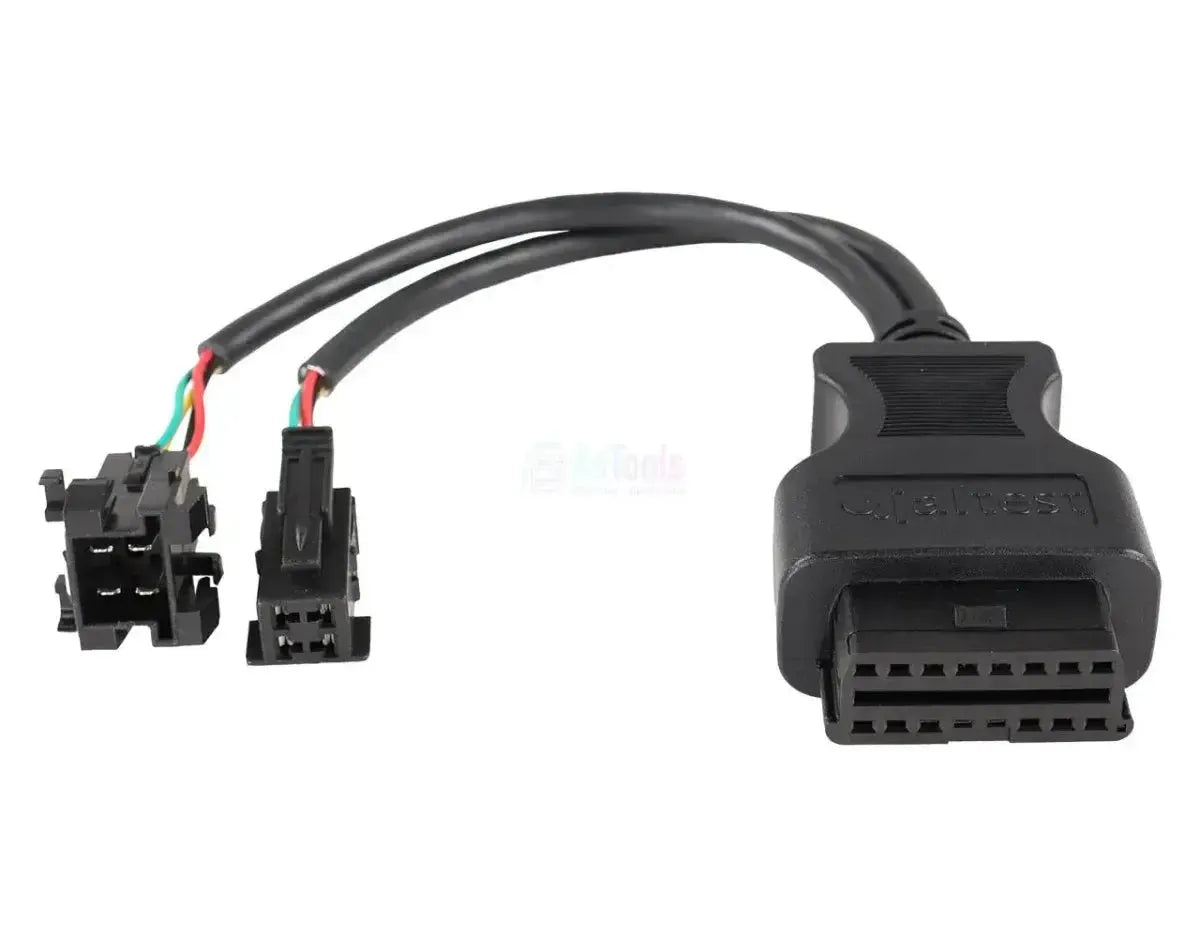 Jaltest (JDC304A) | Wabco ATC/MTS 4+4 broches OBD - 16 broches OBD2 Câble adaptateur | Autobus