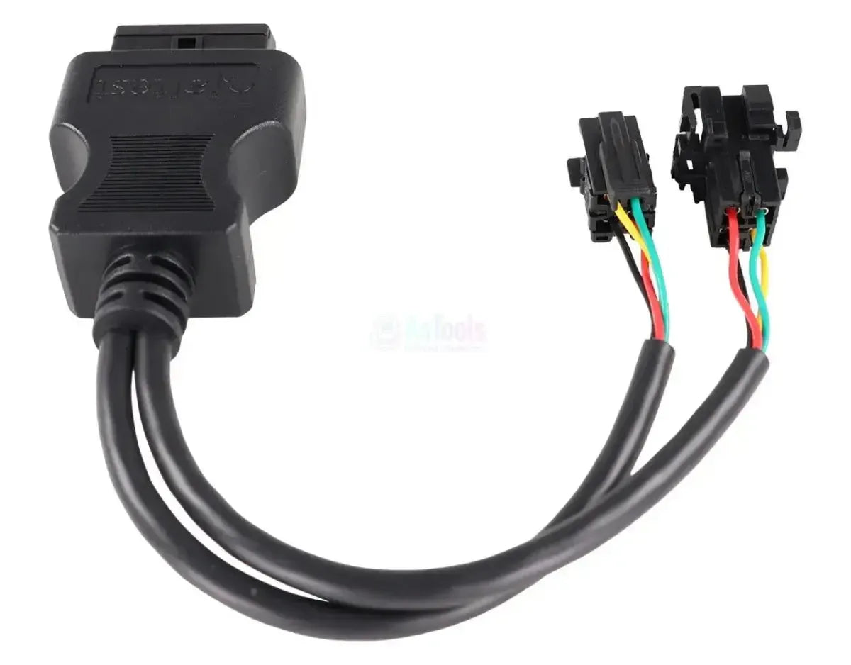 Jaltest (JDC304A) | Wabco ATC/MTS 4+4 broches OBD - 16 broches OBD2 Câble adaptateur | Autobus