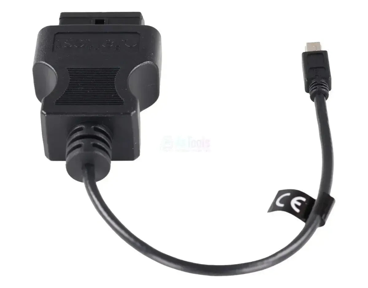Jaltest (JDC308A) | ZF Ecolife Mini-USB - Câble adaptateur 16 broches OBD2 | Autobus
