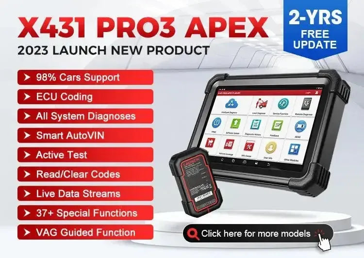 Launch X-431 Pro3 Apex | Appareil de diagnostic | Voiture