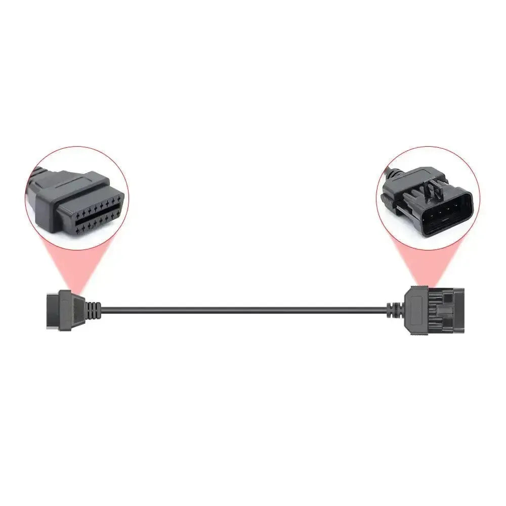 Opel 10-pins OBD1 – 16-pins OBD2 Câble adaptateur | Personenauto