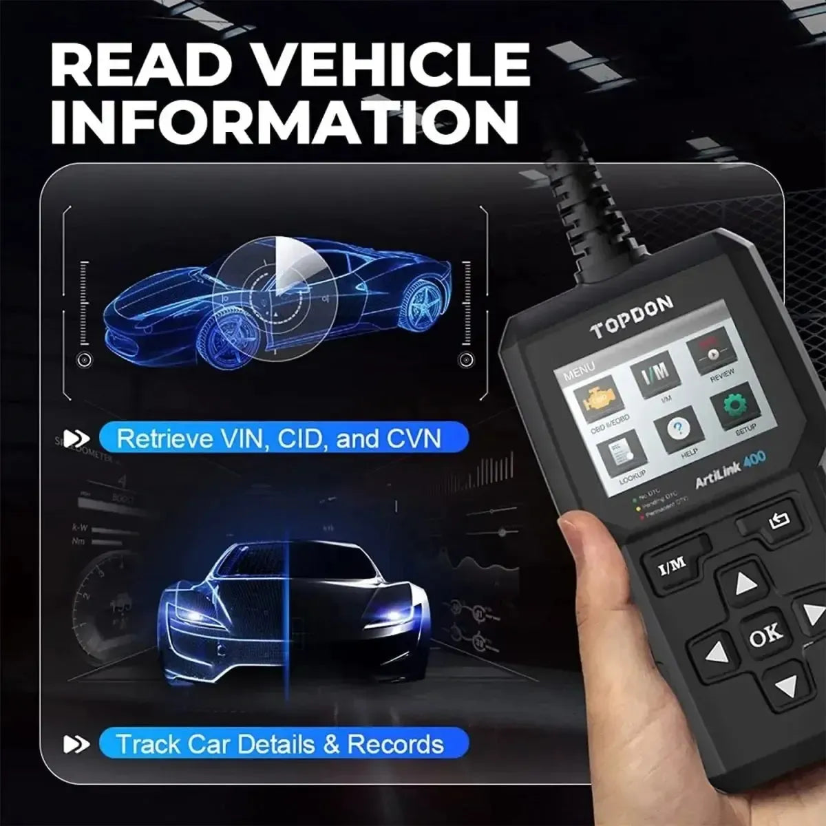 Topdon ArtiLink AL400 | Lecteur de codes d'erreur | Voiture