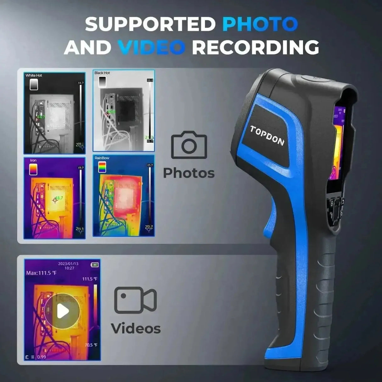 Topdon TCView TC005 | Caméra thermique