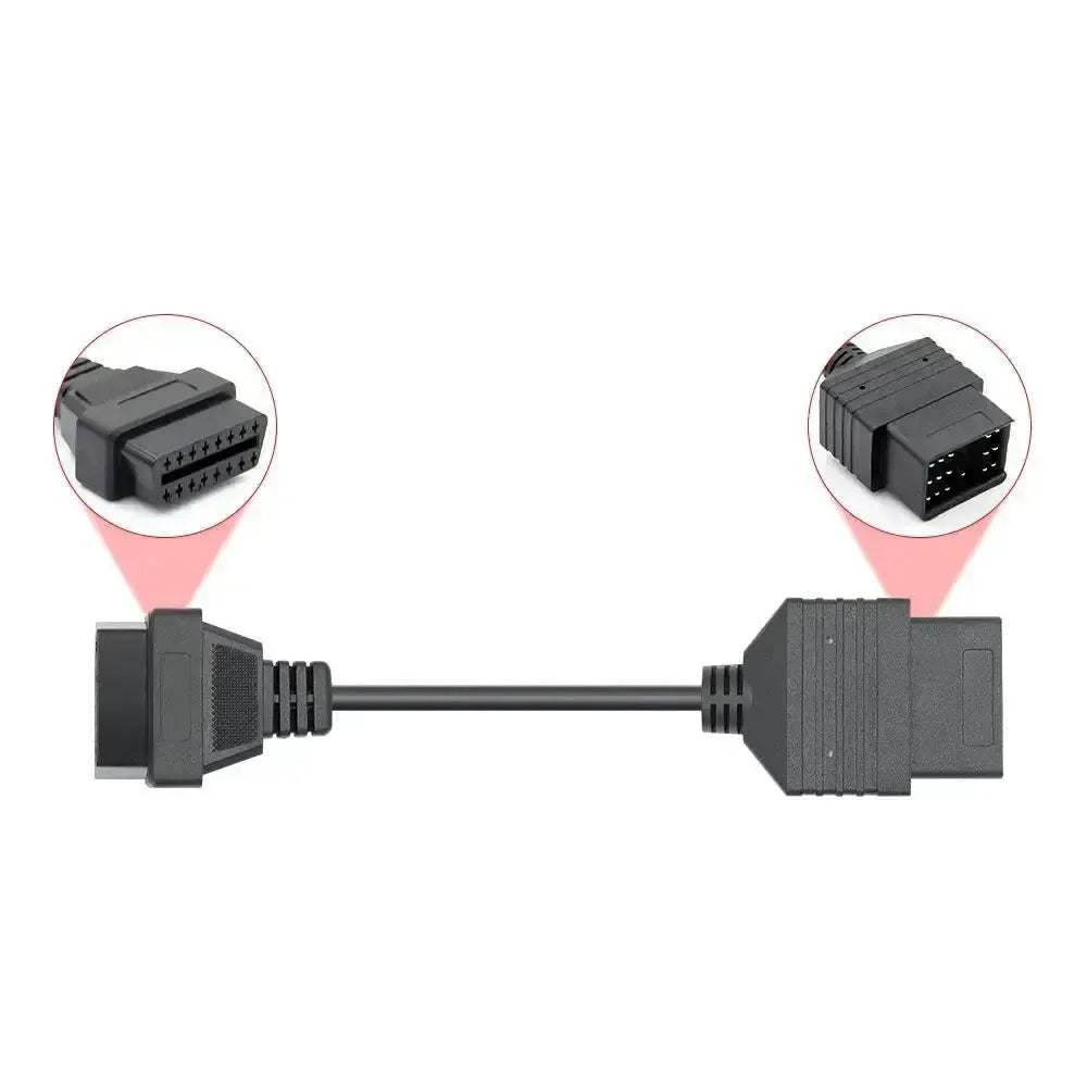 Toyota 17-pins OBD1 – 16-pins OBD2 Câble adaptateur | Voiture particulière