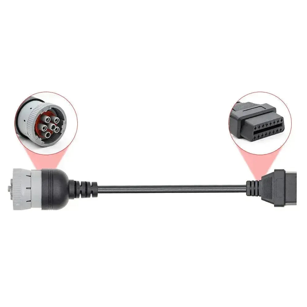 Universel 6 broches J1708 - 16 broches OBD2 Câble adaptateur | Véhicule industriel et utilitaire