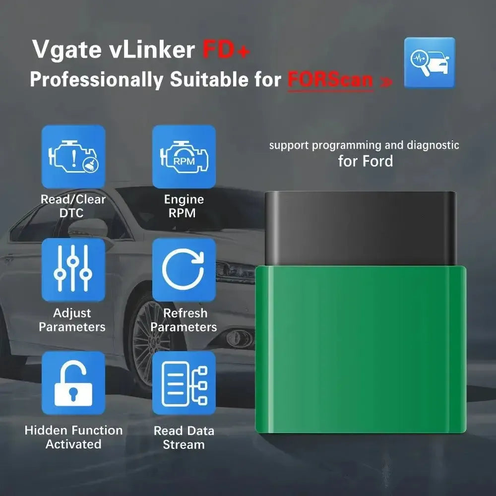 Vgate vLinker FD+ | Interface ELM327 (Bluetooth 4.0)