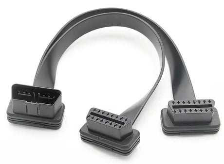 Câble de rallonge et répartiteur OBD2 16 broches 2 pièces (30 cm) | Interface