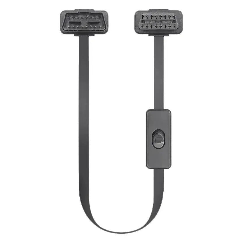 Câble de rallonge OBD2 16 broches avec interrupteur (60 cm) | Interface