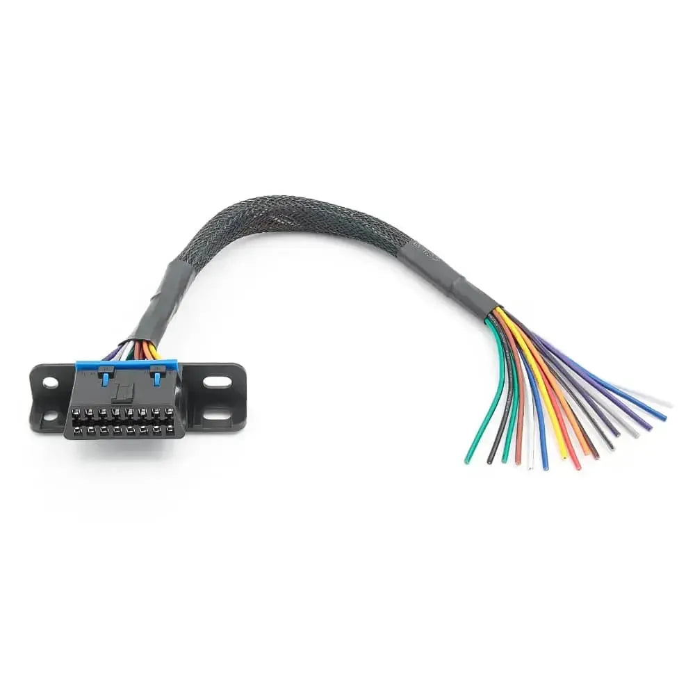 Universelle prise OBD2 16 broches (femelle) – câbles ouverts de 30 cm
