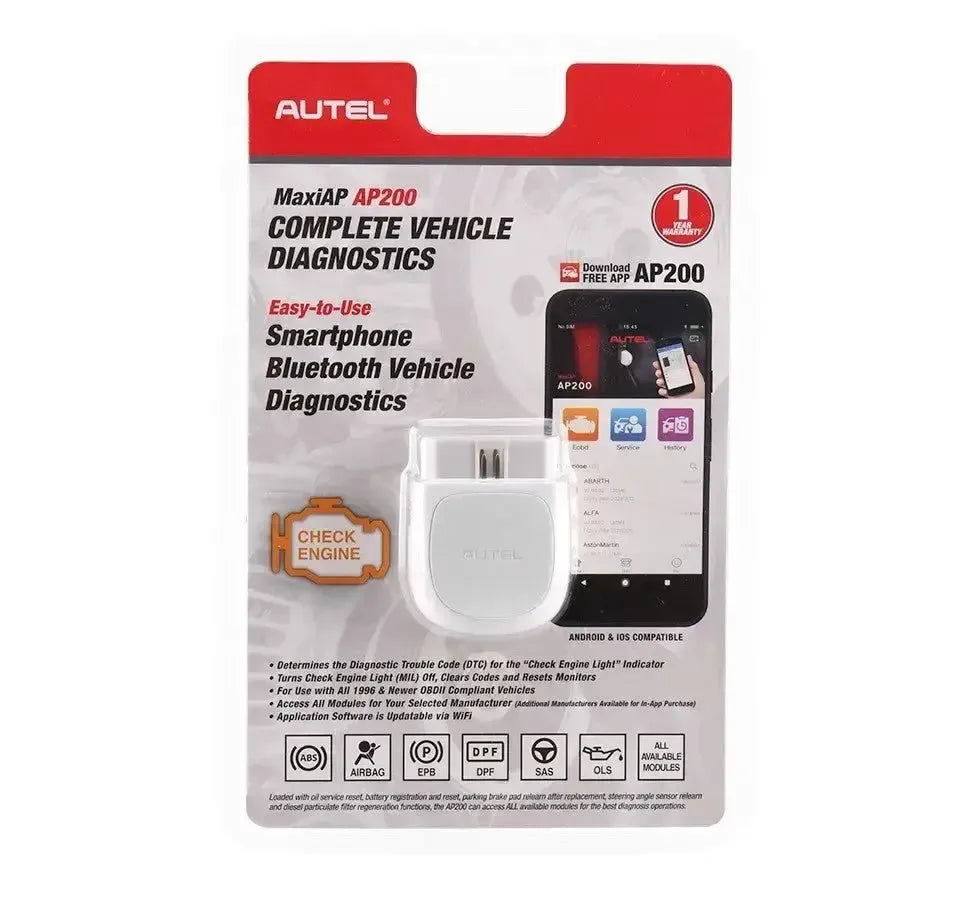 Autel MaxiAP AP200 | Appareil de diagnostic | Voiture