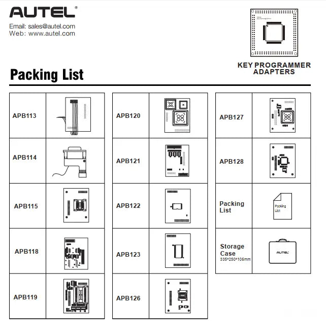 Autel Autel MaxiIM IMPKA Adapter Kit 12-Delig