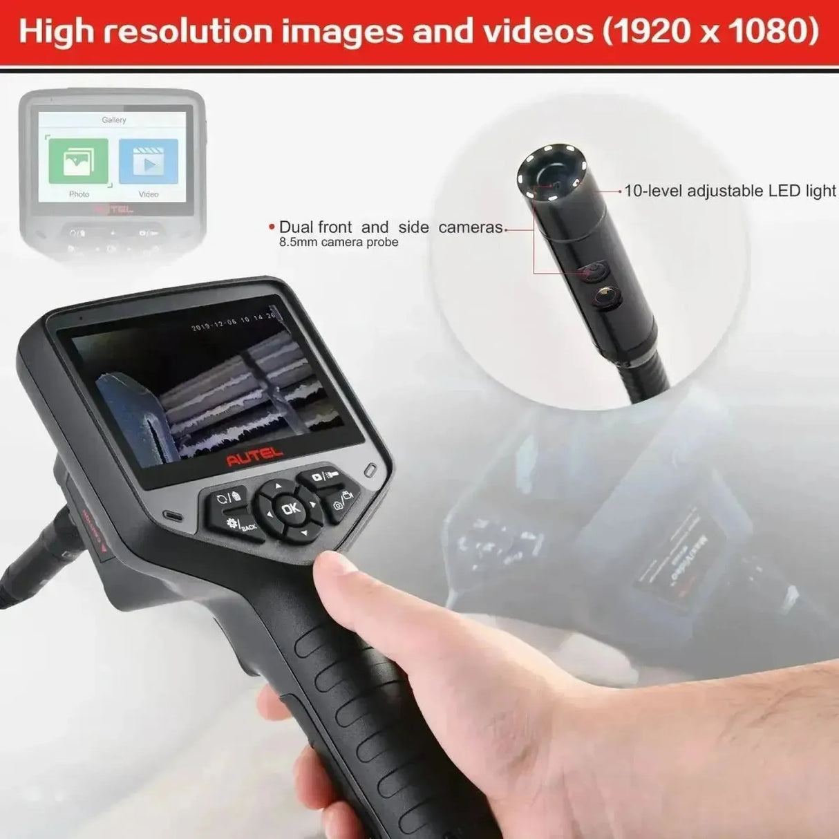 Autel MaxiVideo MV480 | Caméra d'inspection (8.5 mm)