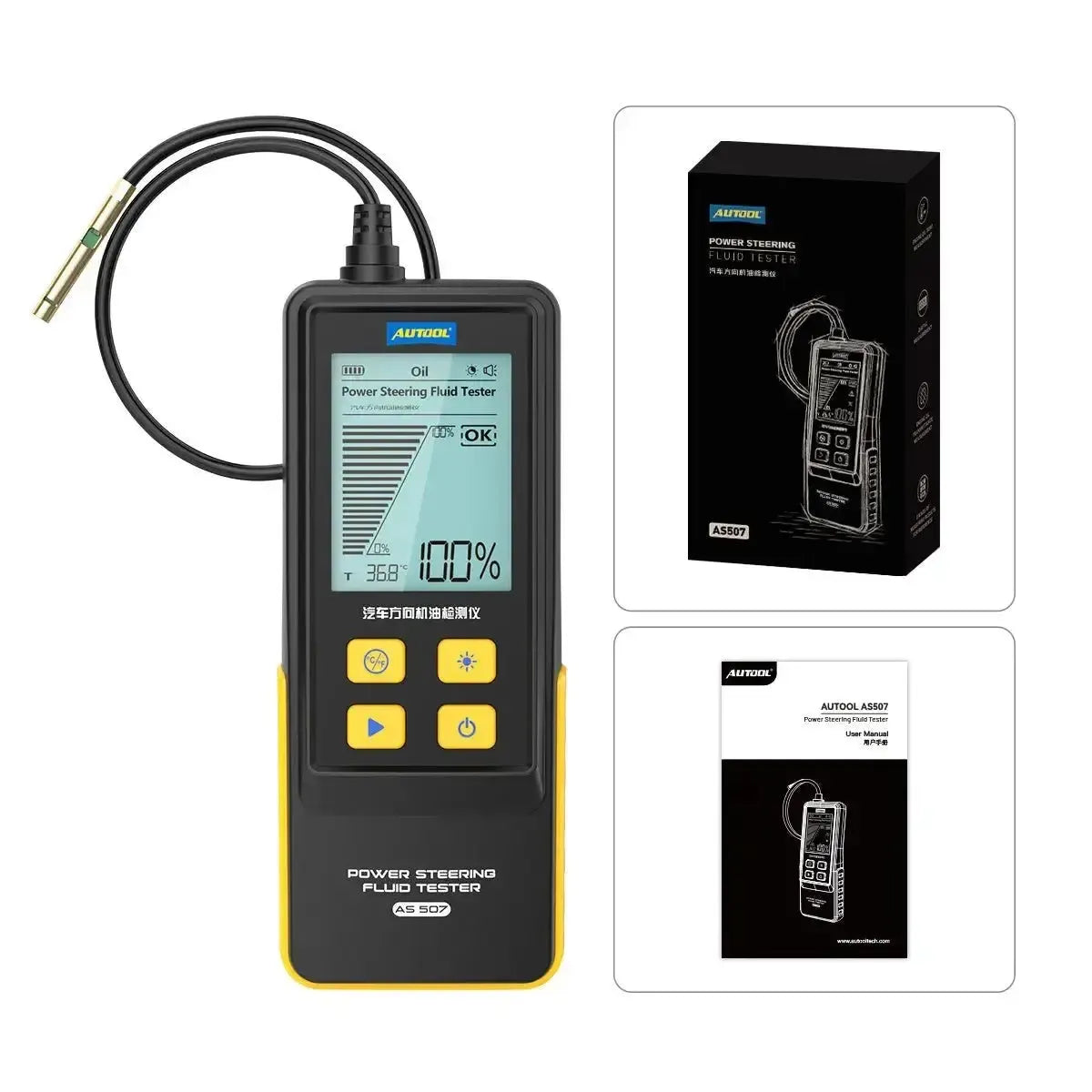 Testeur de liquide de direction assistée Autool AS507