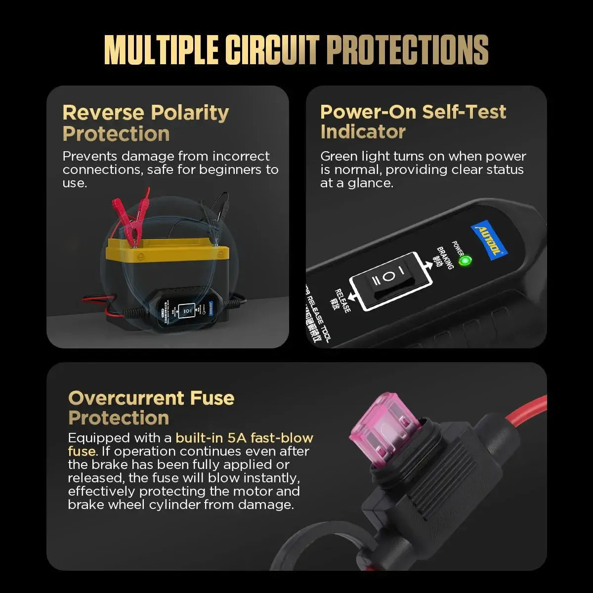 Autool BT10 | Outils de déverrouillage électronique de frein de stationnement