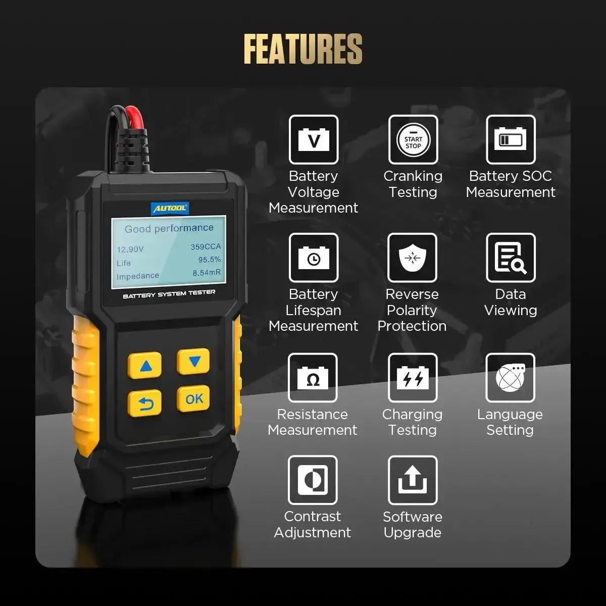 Autool BT360 | Testeur de batterie