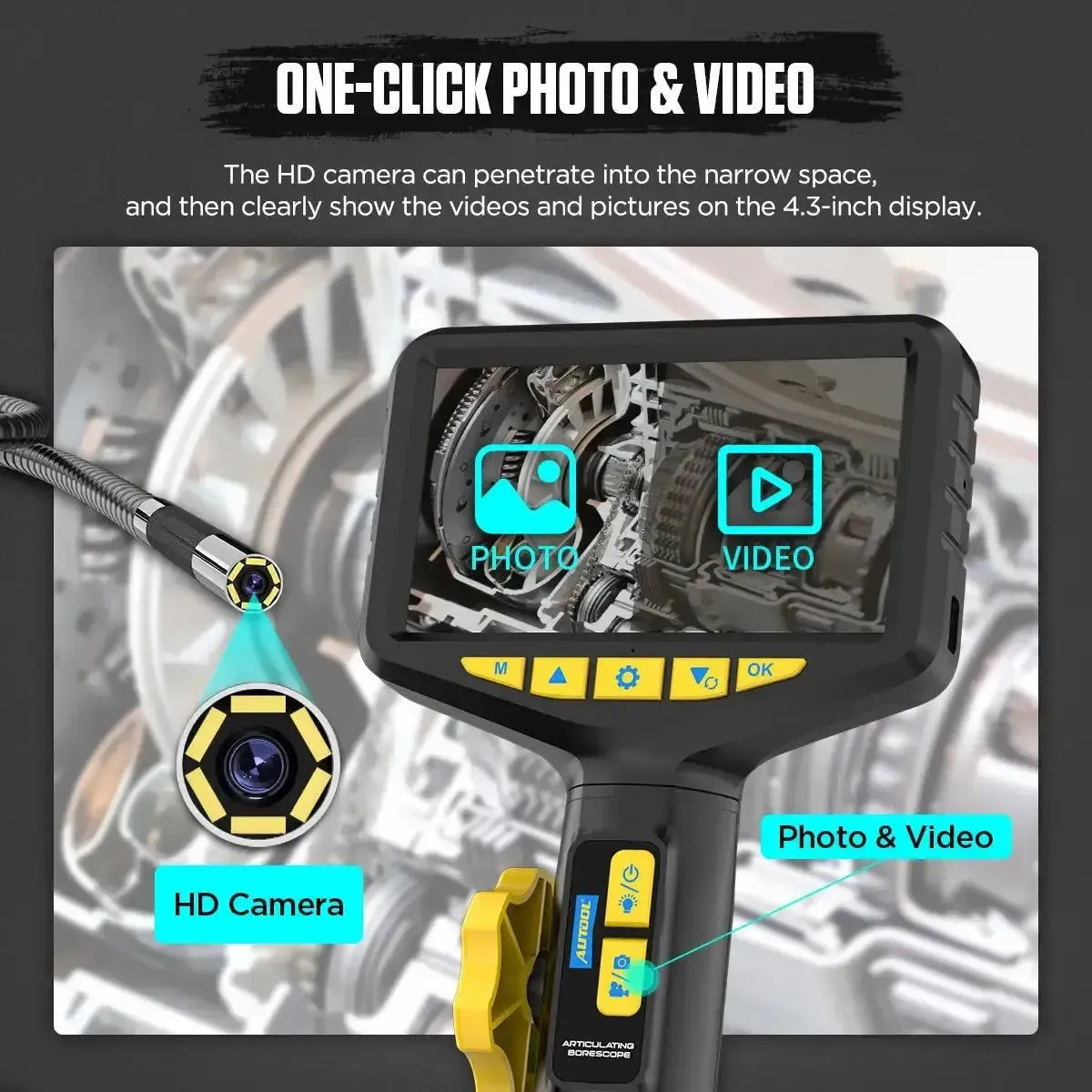 Autool SVB305 | Caméra d'inspection (6.35 mm)