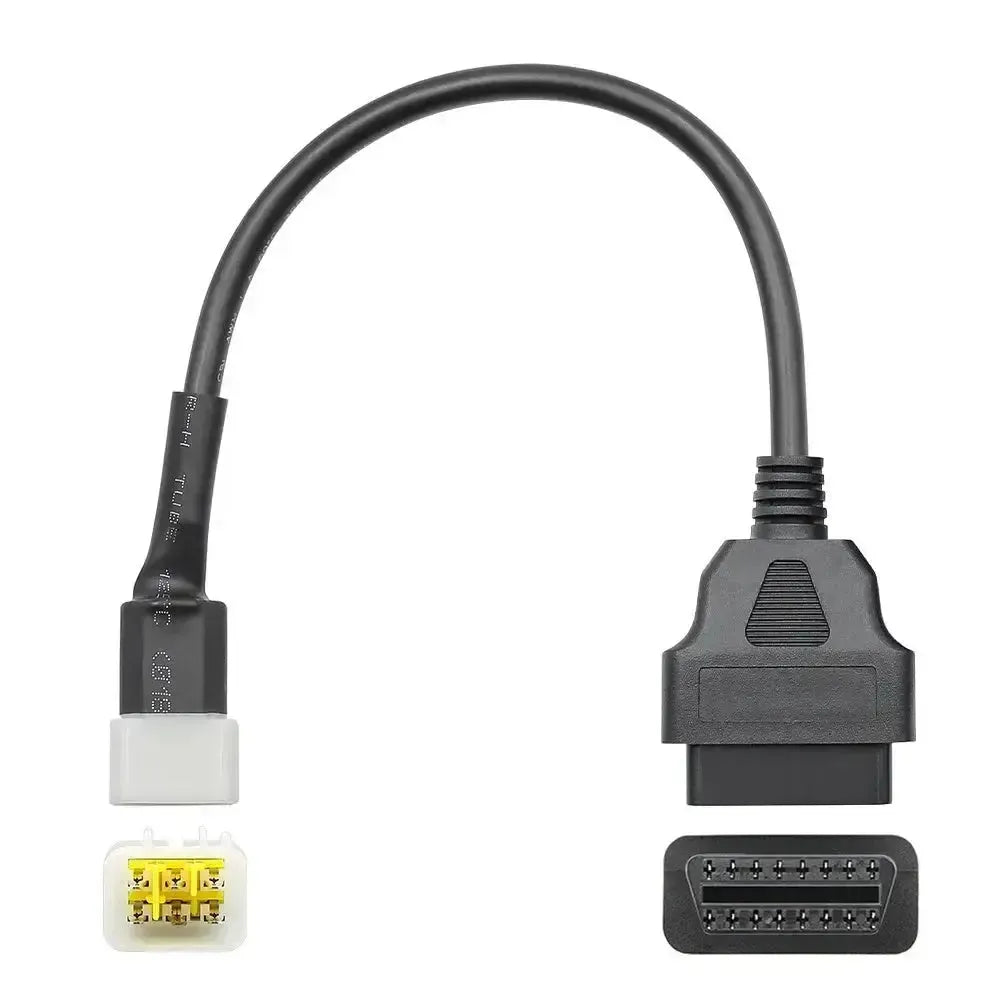 Câble adaptateur Delphi 6 broches vers 16 broches OBD2 – Moto