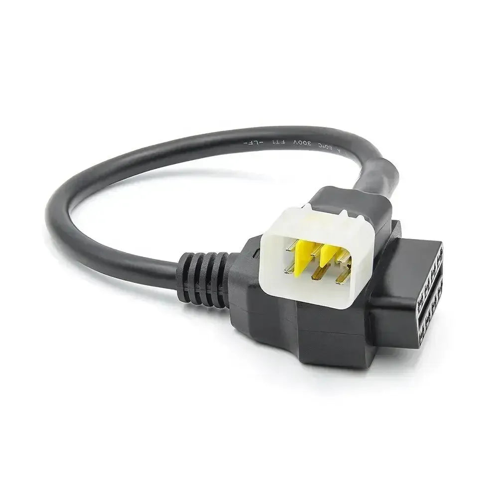 Câble adaptateur Delphi 6 broches vers 16 broches OBD2 – Moto