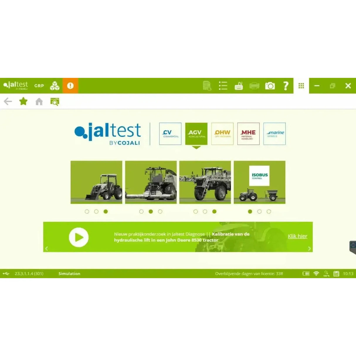 Jaltest AGV (Agricole) Appareil de diagnostic