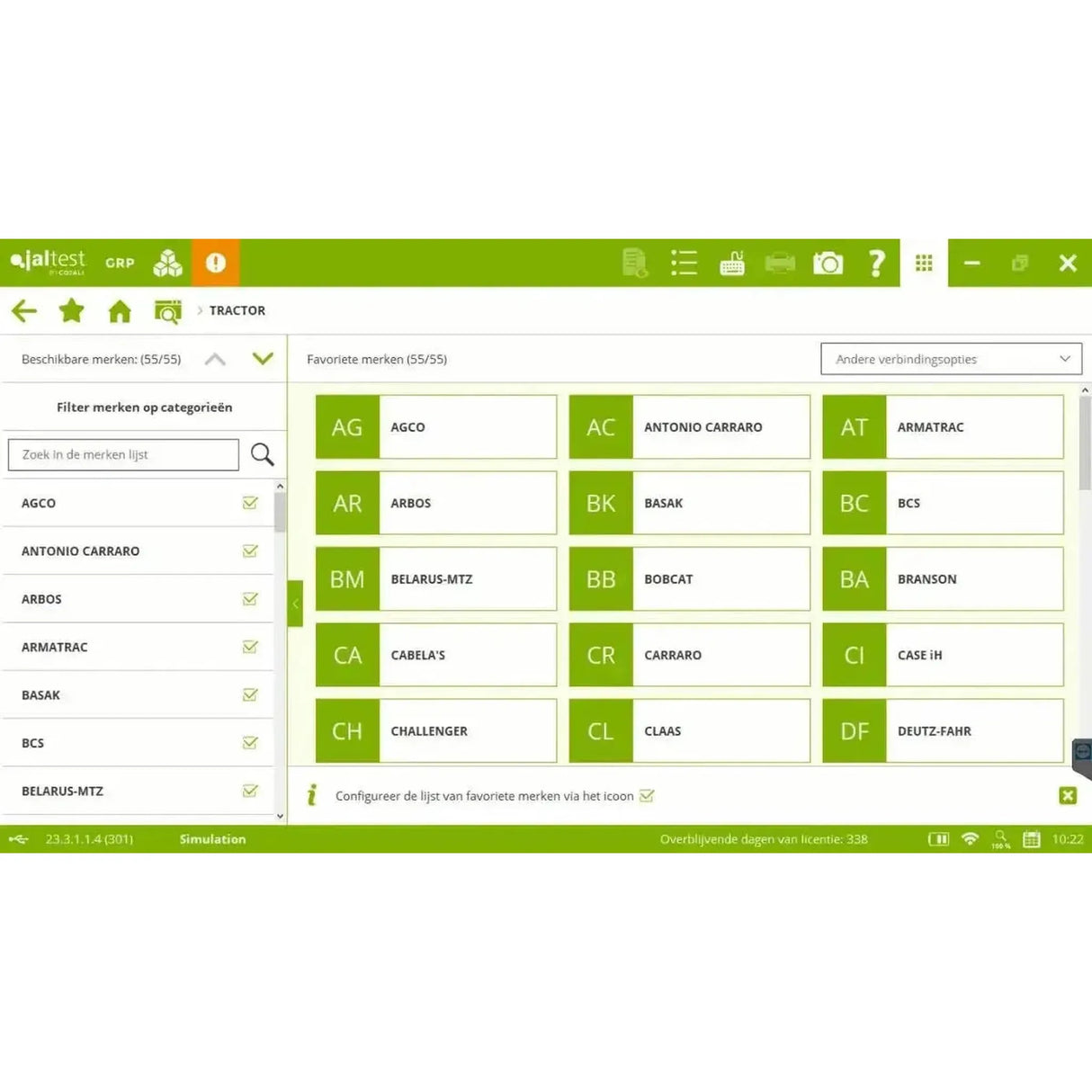 Jaltest AGV (Agricole) Appareil de diagnostic