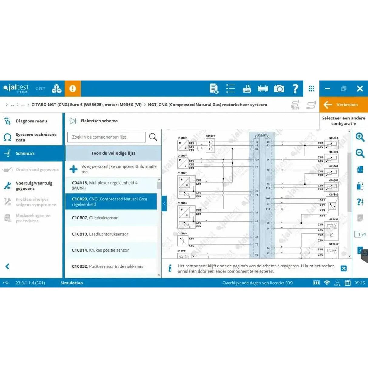 Jaltest Autobus Appareil de diagnostic